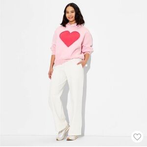 Valentine’s Day Pink Heart Hoodie sweatshirt